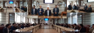 مراسم تودیع  جناب آقای دکتر حسین افلاکی فرد و معارفه جناب آقای دکتر محمد امیری با حضور مسئولین شهرستان مرودشت